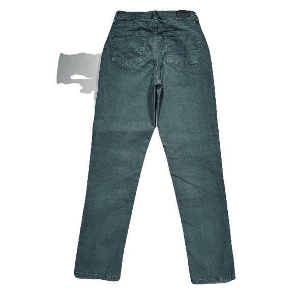 American Eagle Mom Corduroy Pants 0 (24x26.4) Green Tapered High Waist Womens - Picture 3 of 10